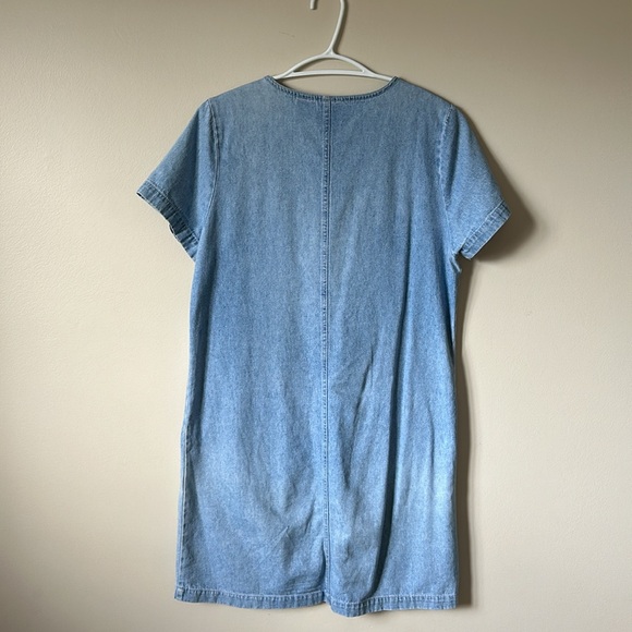 1990s Vintage Denim T-shirt Dress - Picture 3 of 6
